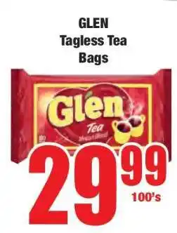 Boxer GLEN Tagless Tea Bags offer