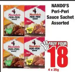 Boxer Nando's Peri-Peri Sauce Sachet Assorted offer