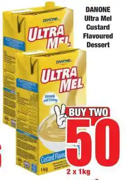 Boxer DANONE ULTRA MEL CUSTARD FLAVOURED DESSERT offer