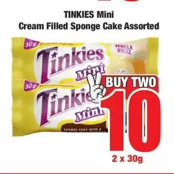 Boxer TINKIES Mini Cream Filled Sponge Cake Assorted offer