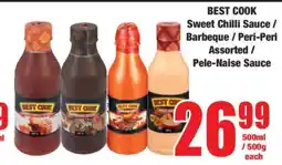 Boxer BEST COOK Sweet Chilli Sauce / Barbeque / Peri-Peri Assorted / Pele-Naise Sauce offer