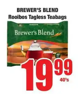 Boxer Brewer's Blend Rooibos Tagless Teabags offer