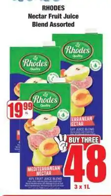 Boxer RHODES Nectar Fruit Juice Blend Assorted offer