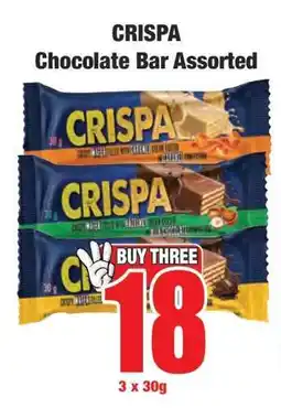 Boxer CRISPA Chocolate Bar Assorted offer