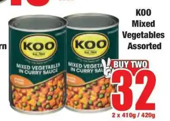Boxer KOO Mixed Vegetables Assorted offer