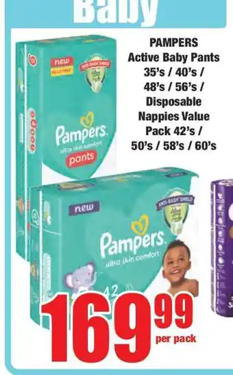 Boxer PAMPERS Active Baby Pants offer