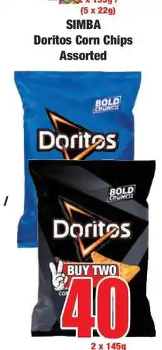 Boxer SIMBA Doritos Corn Chips Assorted offer