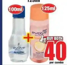 Boxer Evolve Glycerine 100ml + Evolve 360 Body Wash 125ml offer