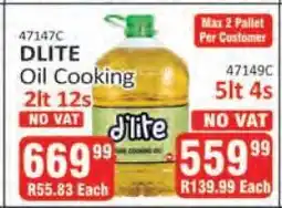 KitKat Cash and Carry DLITE Oil Cooking 2lt 12s offer