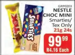 KitKat Cash and Carry NESTLE CHOC MINI Smarties/Tex offer