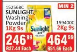 KitKat Cash and Carry SUNLIGHT Washing Powder 1Kg 9s offer