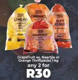 Food Lover's Market Grapefruit 4s, Naartjie or Orange Thriftpacks 1 kg offer