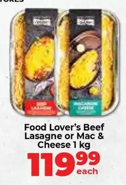 Food Lover's Market Food Lover’s Beef Lasagne or Mac & Cheese offer