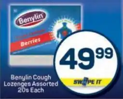 Pick n Pay Benylin Cough Lozenges Assorted offer