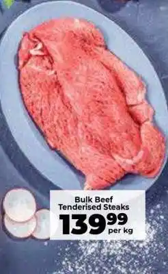 Food Lover's Market Bulk Beef Tenderised Steaks offer