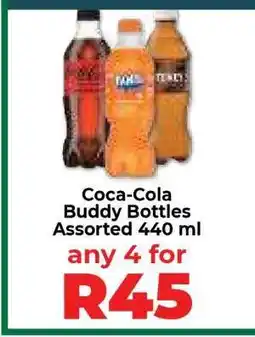 Food Lover's Market Coca-Cola Buddy Bottles Assorted 440 ml offer