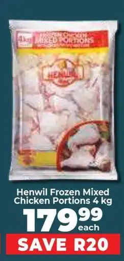 Food Lover's Market Henwil Frozen Mixed Chicken Portions 4 kg offer