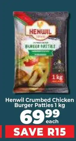 Food Lover's Market Henwil Crumbed Chicken Burger Patties 1 kg offer