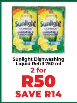 Food Lover's Market Sunlight Dishwashing Liquid Refill 750 ml offer