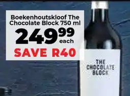 Food Lover's Market Boekenhoutskloof The Chocolate Block 750 ml offer
