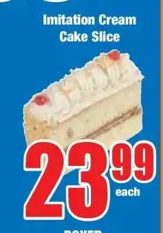 Boxer Imitation Cream Cake Slice offer