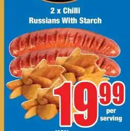 Boxer 2 x Chilli Russians With Starch offer