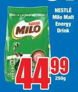 Boxer NESTLÉ Milo Malt Energy Drink offer