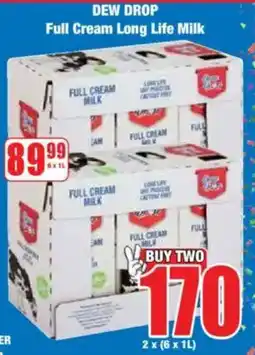 Boxer DEW DROP Full Cream Long Life Milk offer