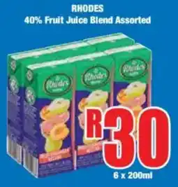 Boxer RHODES 40% Fruit Juice Blend Assorted offer