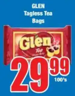 Boxer GLEN Tagless Tea Bags offer