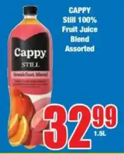 Boxer CAPPY Still 100% Fruit Juice Blend Assorted offer