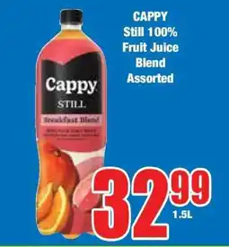 Boxer CAPPY Still 100% Fruit Juice Blend Assorted offer
