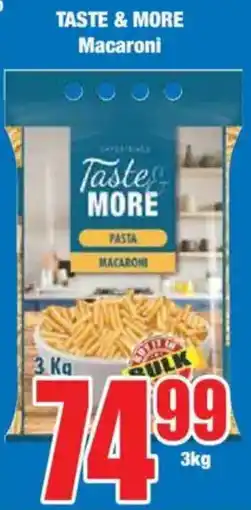 Boxer TASTE & MORE Macaroni offer