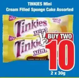 Boxer TINKIES Mini Cream Filled Sponge Cake Assorted offer