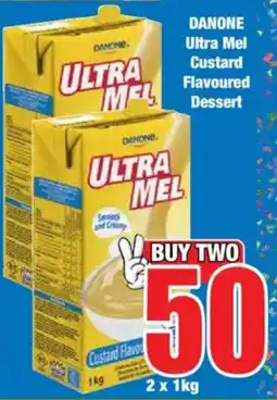 Boxer DANONE Ultra Mel Custard Flavoured Dessert offer