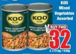 Boxer KOO Mixed Vegetables Assorted offer