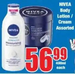 Boxer NIVEA Body Lotion/ Cream Assorted offer