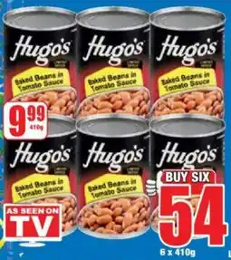Boxer HUGO'S Baked Beans offer