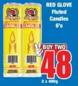 Boxer RED GLOVE Fluted Candles offer