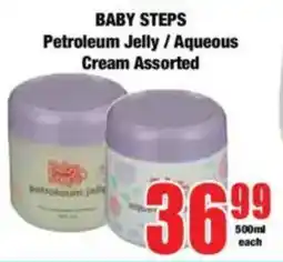 Boxer BABY STEPS Petroleum Jelly/ Aqueous Cream Assorted offer