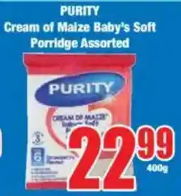 Boxer PURITY Cream of Maize Baby's Soft Porridge Assorted offer