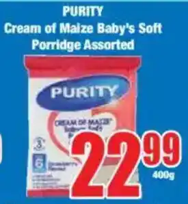 Boxer PURITY Cream of Maize Baby's Soft Porridge Assorted offer
