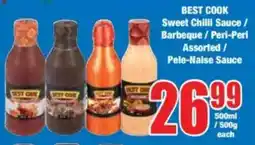 Boxer BEST COOK Sweet Chilli Sauce/ Barbeque/ Peri-Peri Assorted/ Pele-Naise Sauce offer