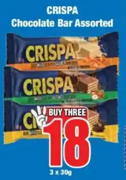 Boxer CRISPA Chocolate Bar Assorted offer