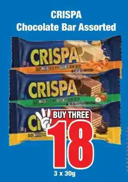 Boxer CRISPA Chocolate Bar Assorted offer
