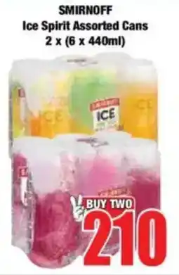 Boxer SMIRNOFF Ice Spirit Assorted Cans offer