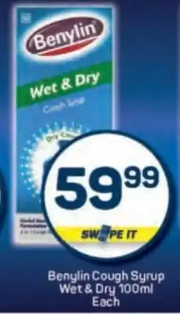 Pick n Pay Benylin Cough Syrup Wet & Dry offer