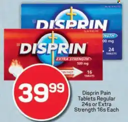Pick n Pay Disprin Pain Tablets Regular or Extra Strength offer