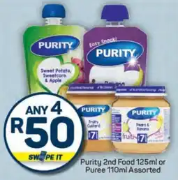 Pick n Pay Purity 2nd Food or Puree Assorted offer
