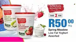 Take 'n Pay Spring Meadow Low Fat Yoghurt Assorted offer
